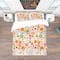 Designart 'Retro Flower Pattern' Bohemian & Eclectic Bedding Set - Duvet Cover & Shams